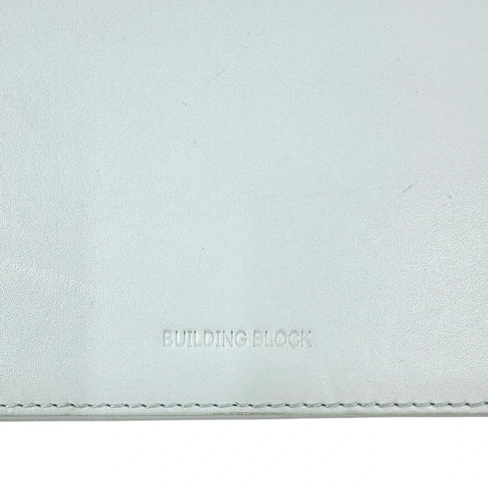 Building Block Box In Cloud - Light Baby Blue Crossbody Hard Shell Box Bag - Picture 4 of 11